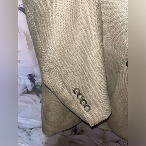 Oscar De La Renta Men’s Taupe/Tan Suit Jacket/Sports Coat/Blazer size 46R​​​​​​​ - Picture 2 of 7